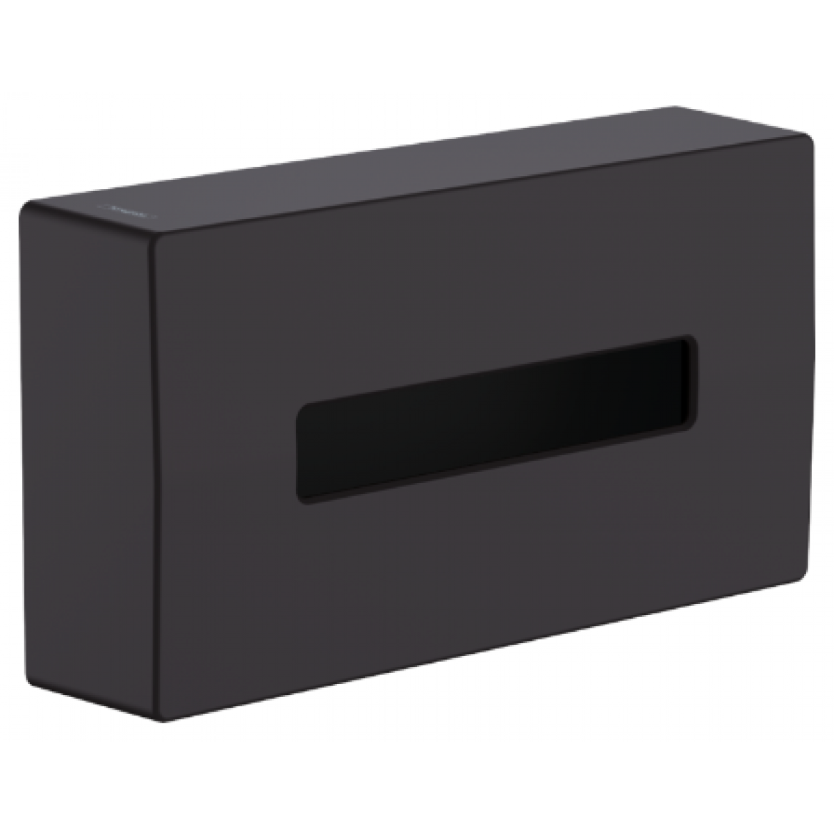 Hansgrohe AddStoris 黑色紙巾盒 (壁掛式/可螺絲固定或黏接)